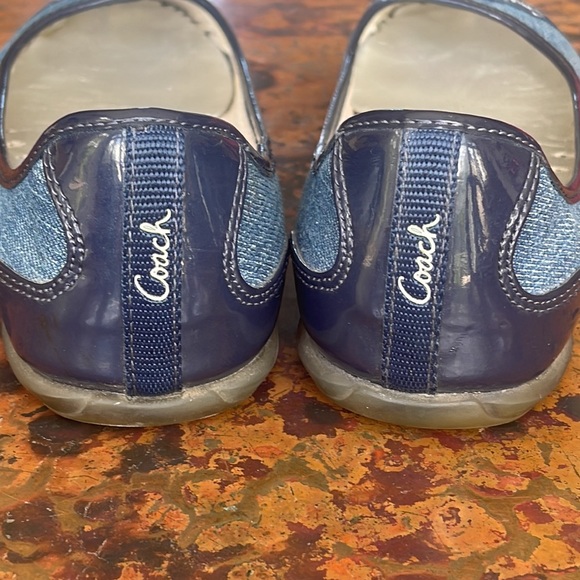 Coach Cecile Cap Toe Denim & Patent Leather Ballet Flats-8 1/2 B - Picture 10 of 10